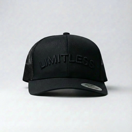 LIMITLESS | TRUCKER | BLACK ON BLACK