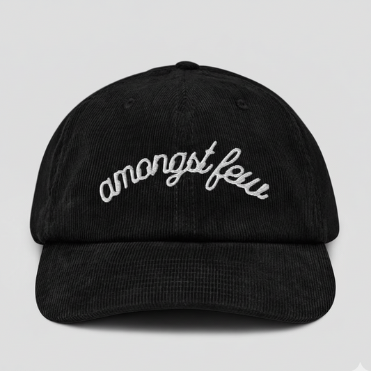 AMONGST FEW | CORDUROY CAP | BLACK