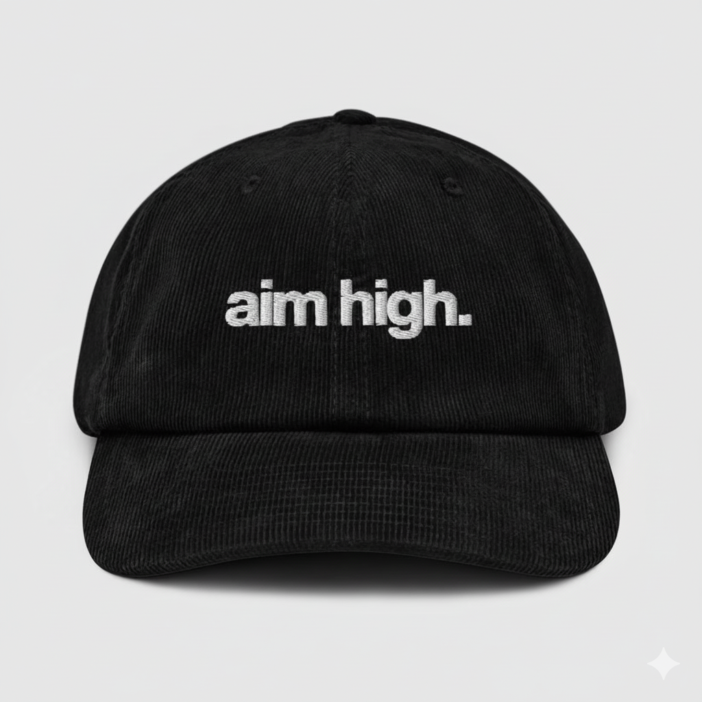 AIM HIGH | CORDUROY | BLACK