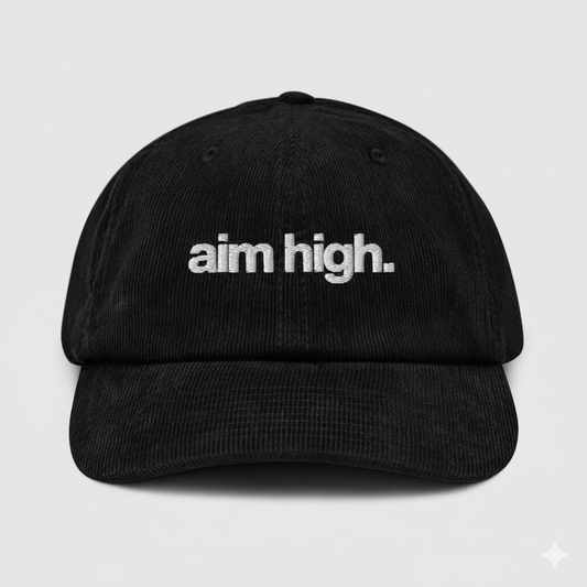 AIM HIGH | CORDUROY | BLACK