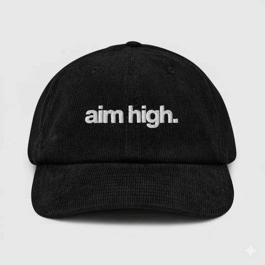 AIM HIGH | CORDUROY | BLACK - bland några få