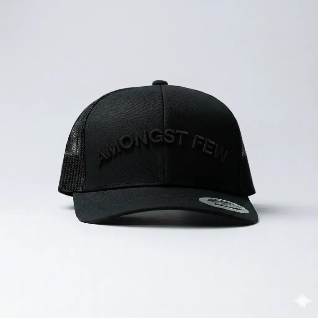 AMONGST FEW | TRUCKER | BLACK ON BLACK - bland några få
