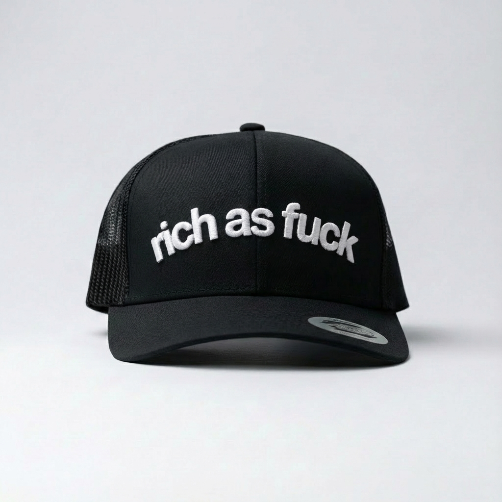 RICH AS FUCK | TRUCKER | BLACK