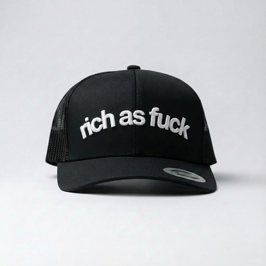 RICH AS FUCK | TRUCKER | BLACK