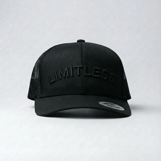 LIMITLESS | TRUCKER | BLACK ON BLACK - bland några få